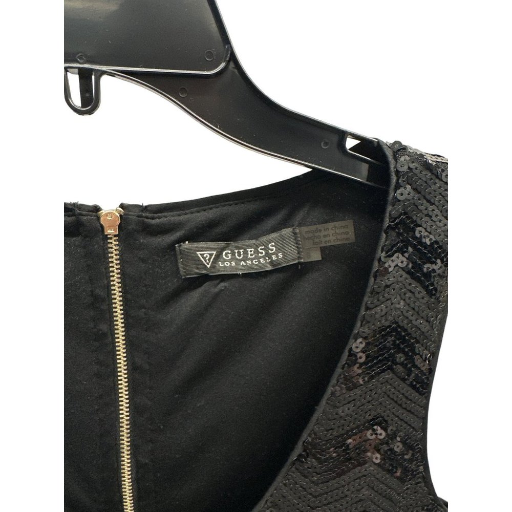 Guess Black Sequin Chevron Pattern Sleeveless Bod… - image 4